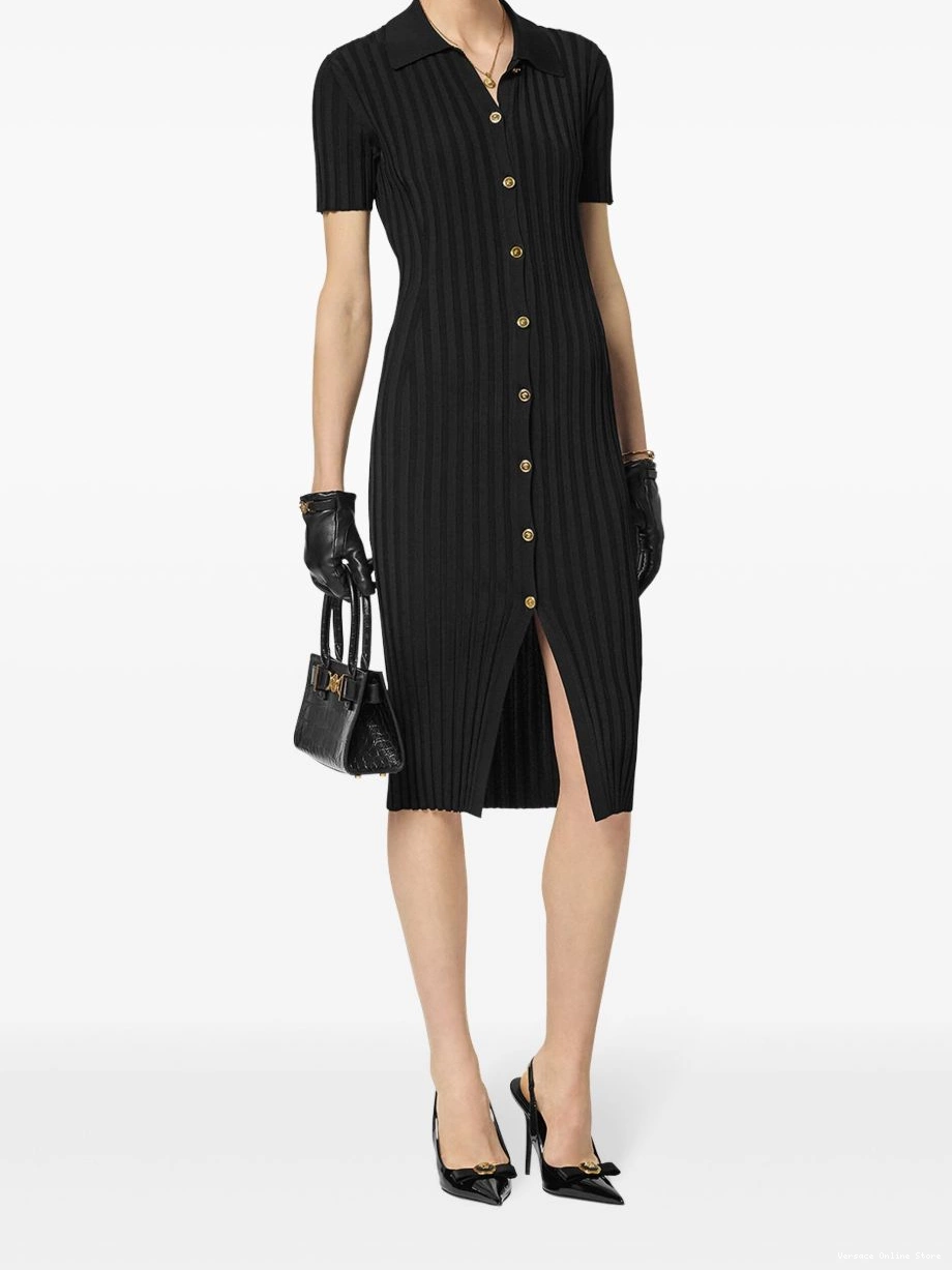 Cheap knitted midi Versace Women shirt dress 0429
